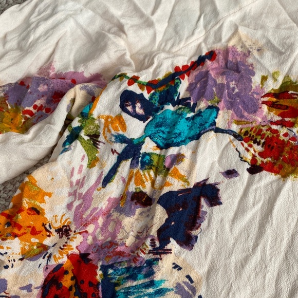 Free People Floral Button-Up Blouse - Picture 4 of 7